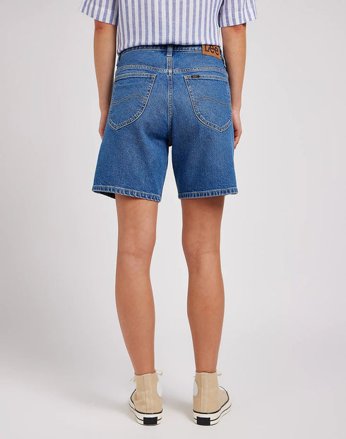 Lee Women's Rider Short In Bermuda River Deep